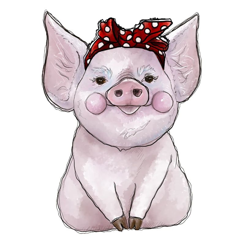 Schwein Bandana