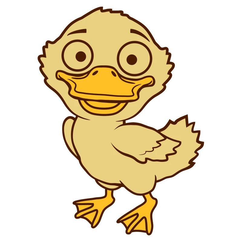 Cute little comic ducklings