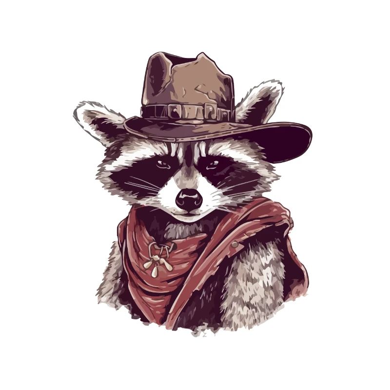 Der Cowboy-Waschbär