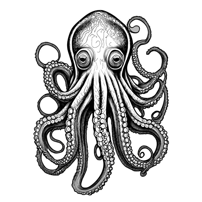 Psychedelischer Oktopus
