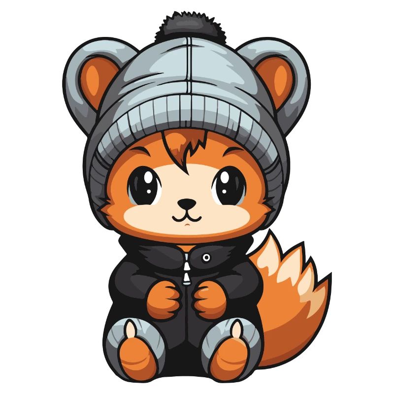 Eichhörnchen Winter Comic