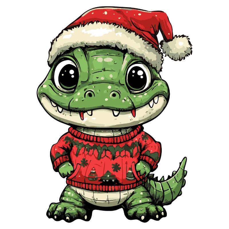 Alligator Weihnachten