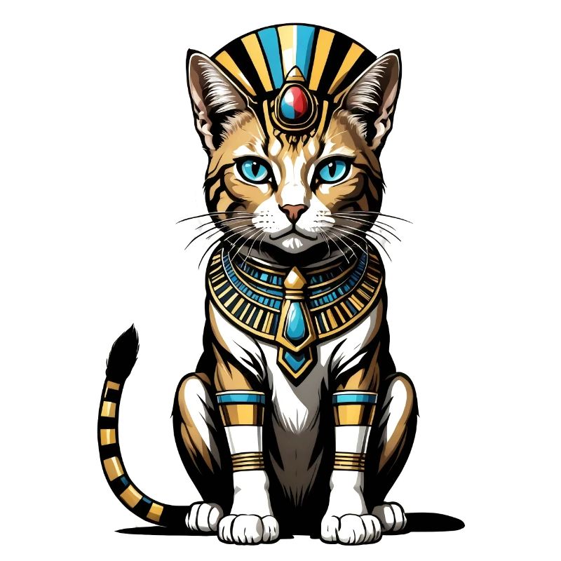 Cat Pharaoh Cat Egypt Pyramid Gift