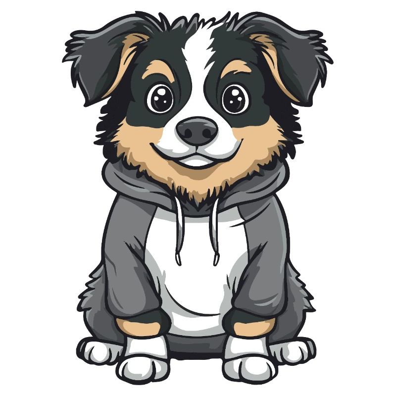 Australischer Schäferhund Lustig