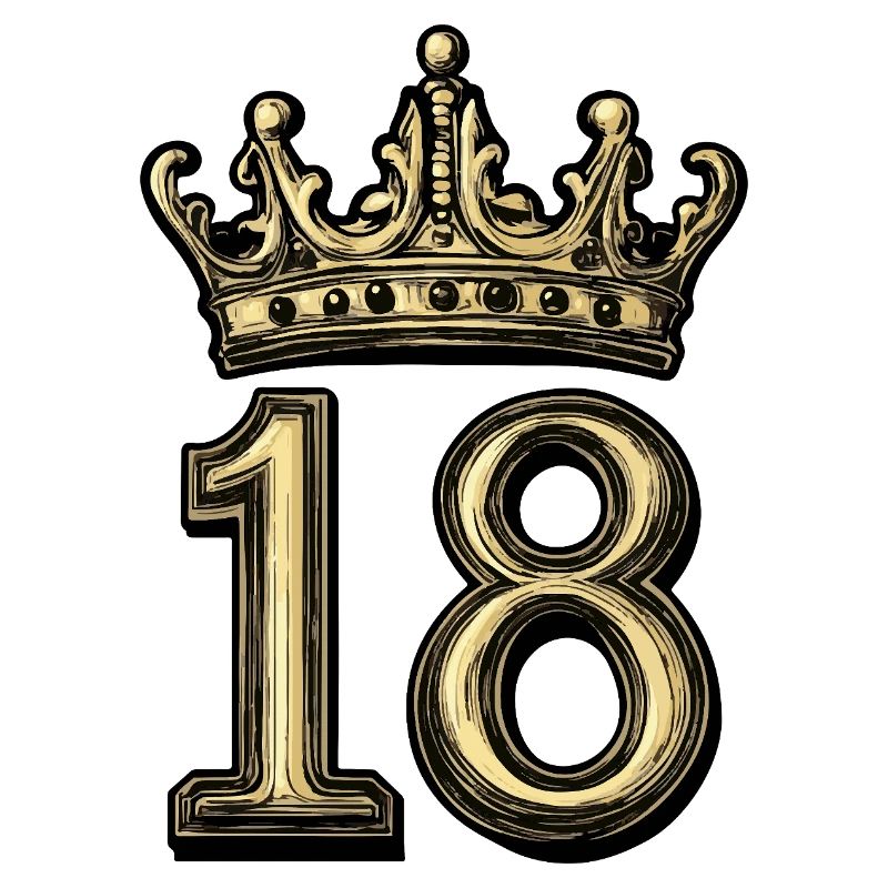 18 Zahl Krone