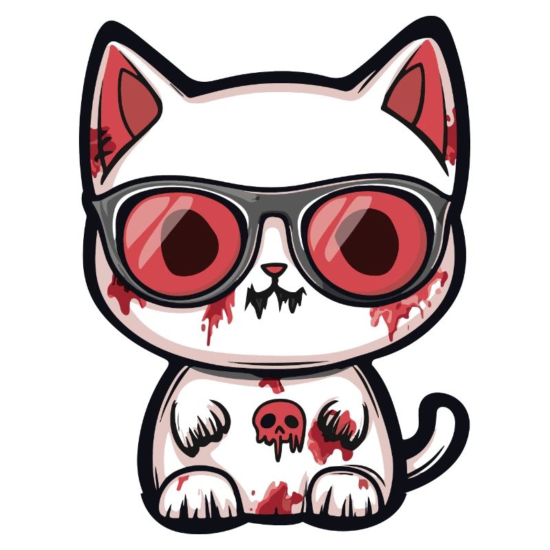 Katze Halloween Cool