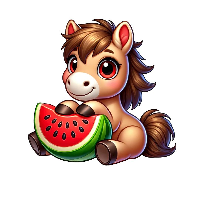 Fruchtiges Sommerpferd Wassermelone