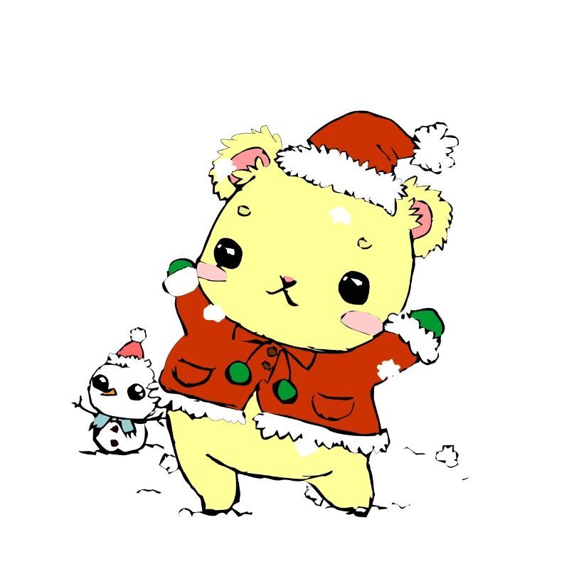 Süßer Weihnachtsteddy