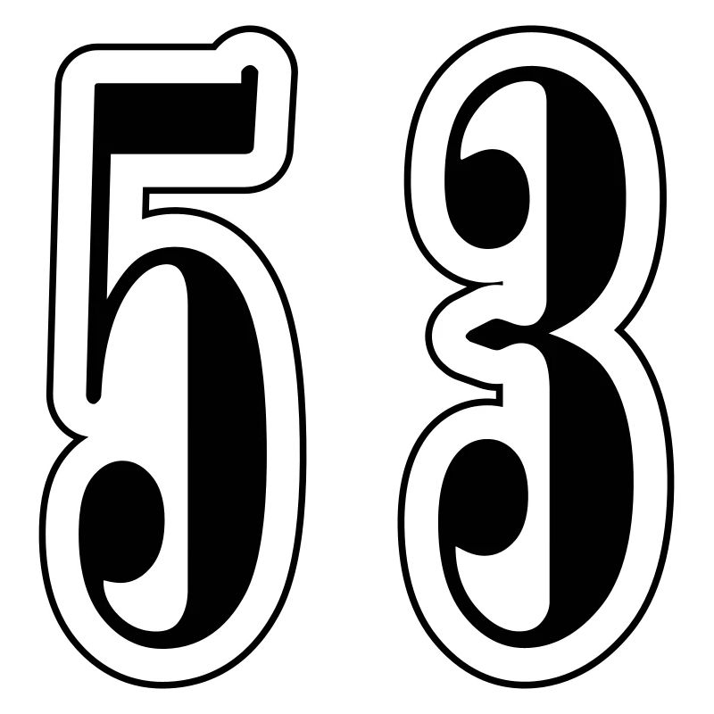 53 Zahl Symbol