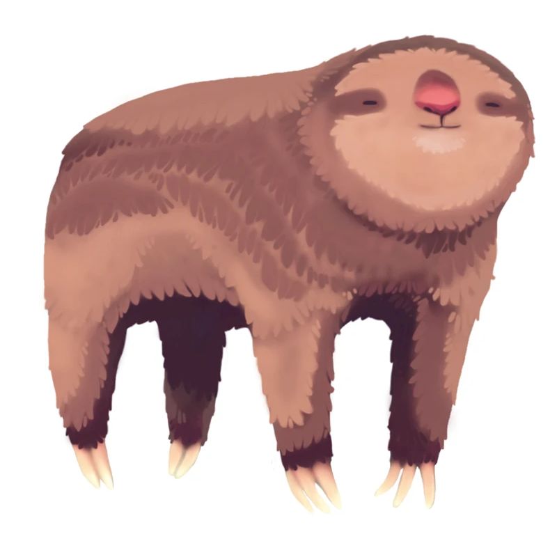 Faultier Illustration