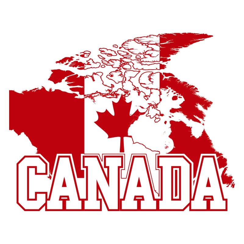 Canada Maple Flag Globe Tee