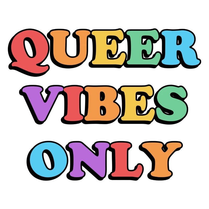 Queer Vibes Nur Regenbogenfarben