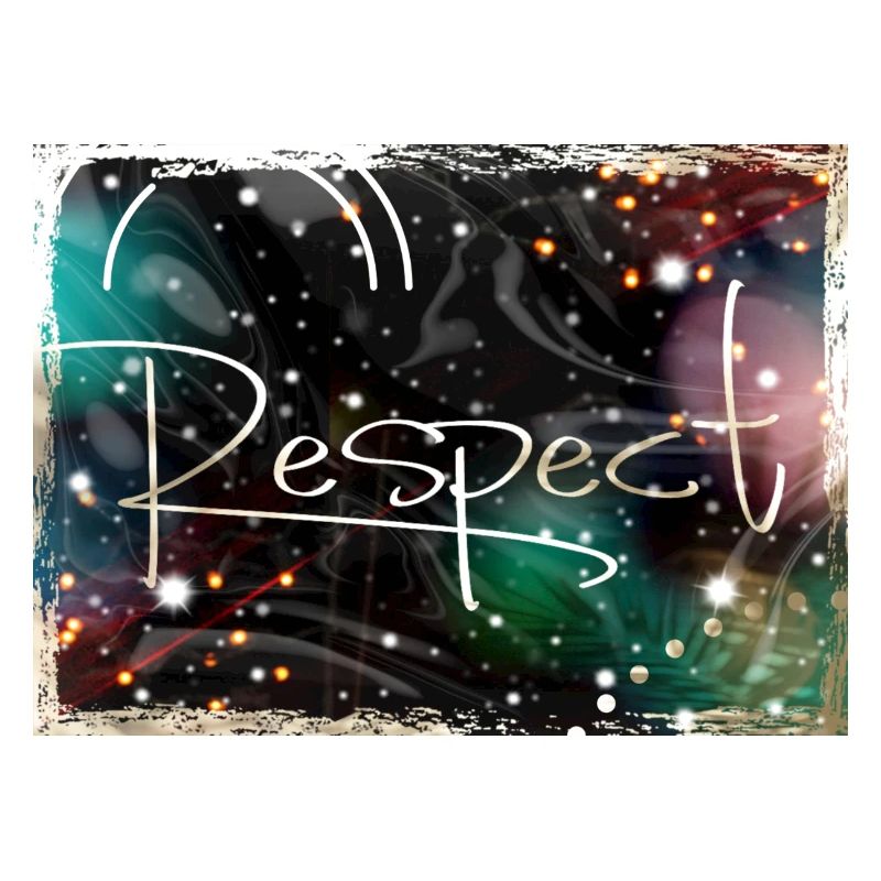 Respect Abstract Schrift