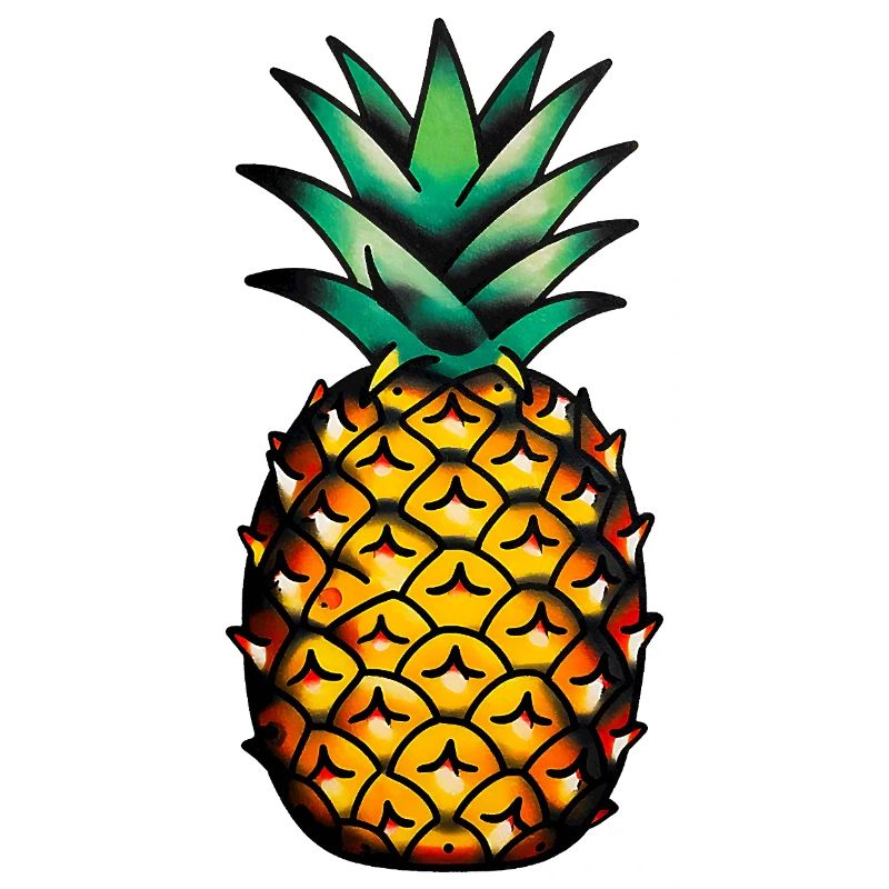 Klassische Tattoo-Ananas