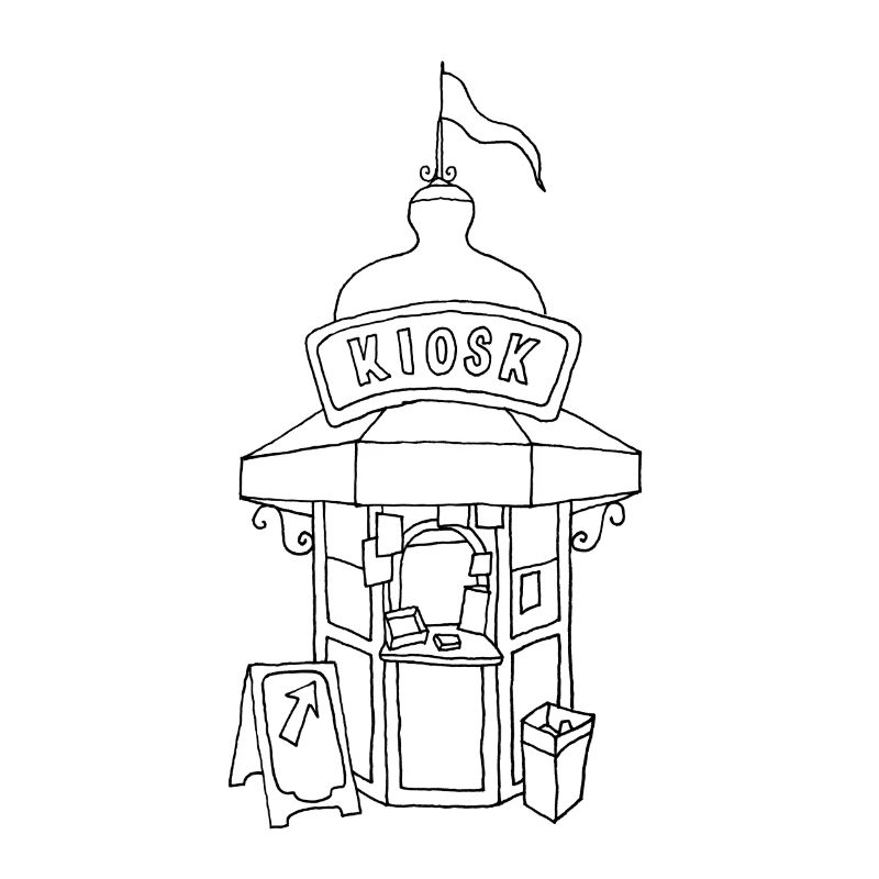 Kiosk in Lissabon