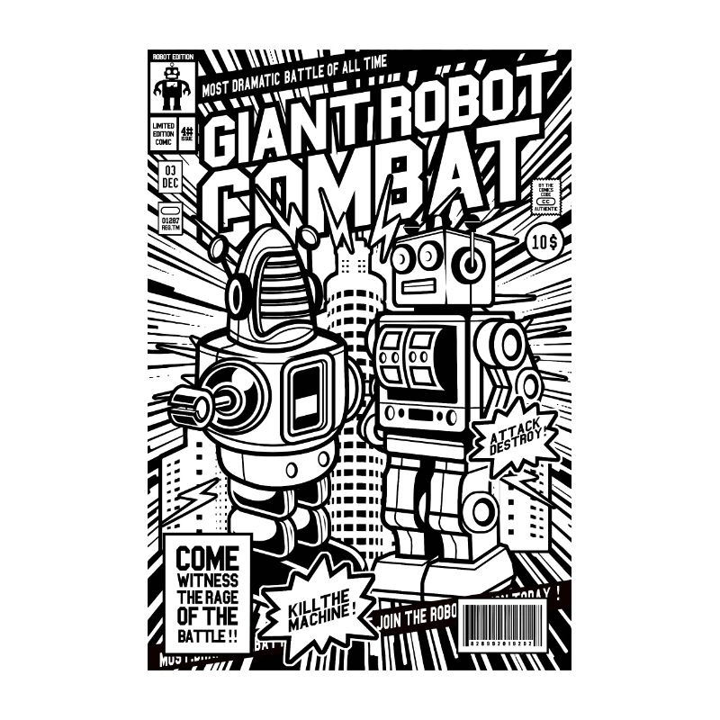 Combat de robot géant