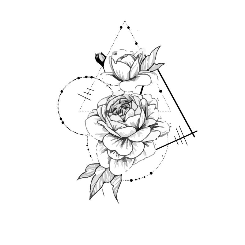 geometrische rose