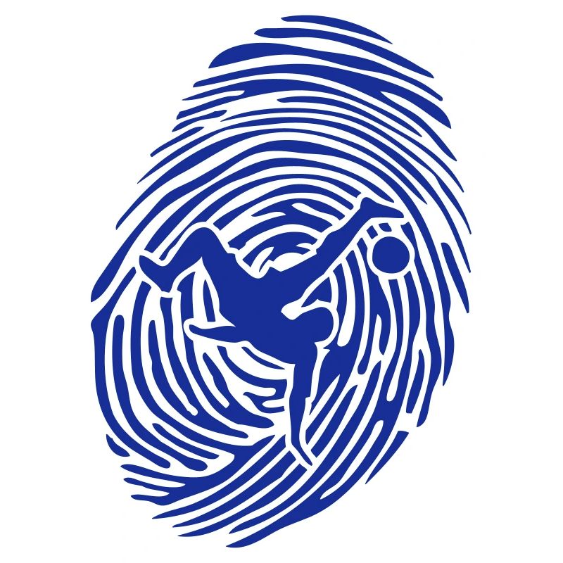 Fußball Fingerabdruck