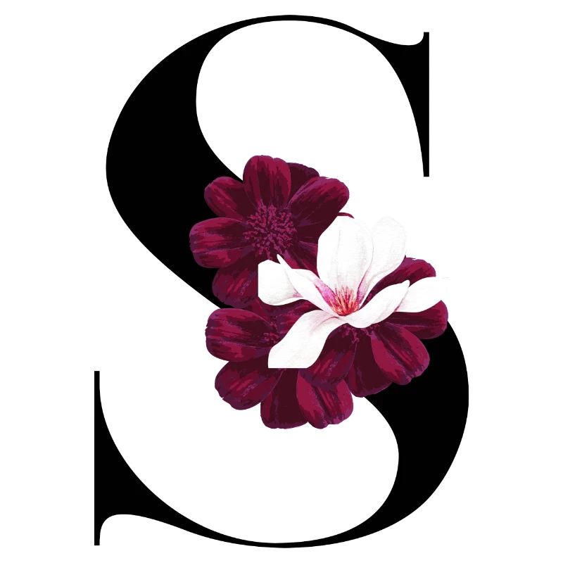 Buchstabe S blühende