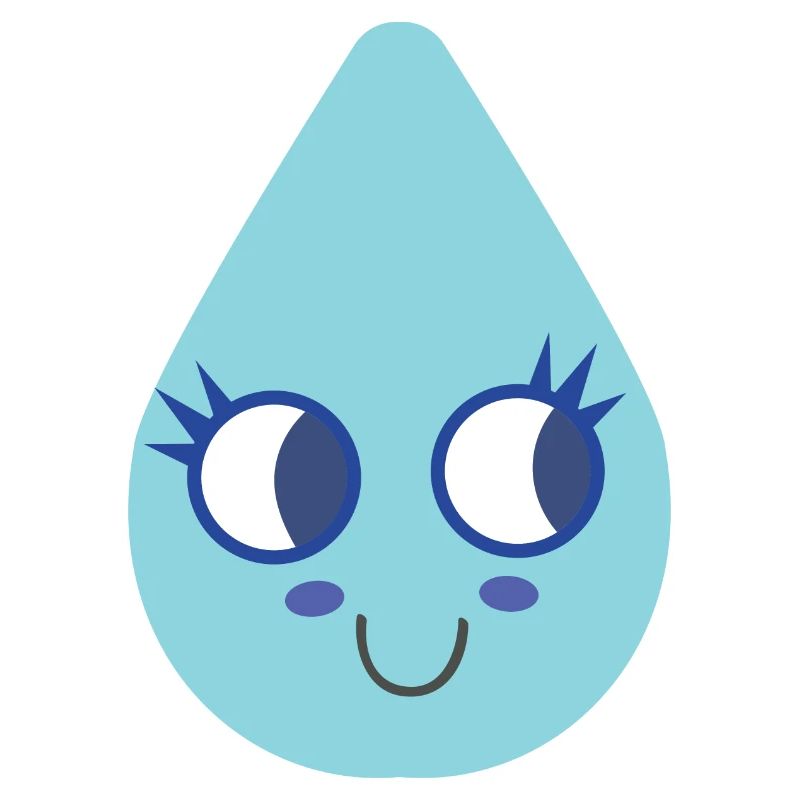 Niedlicher Wassertropfen