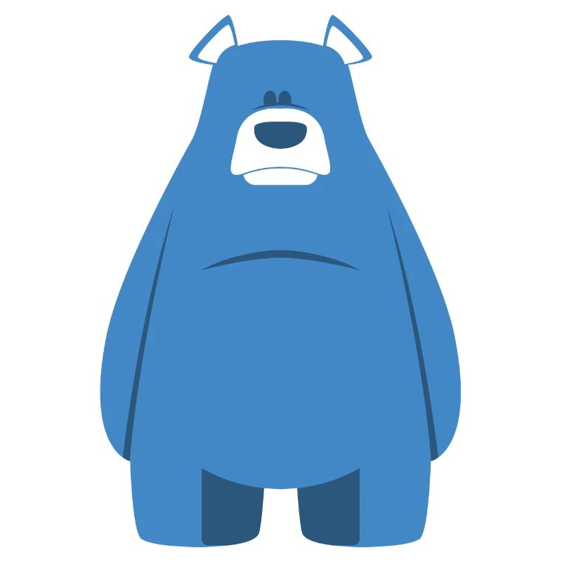blauer Teddybär