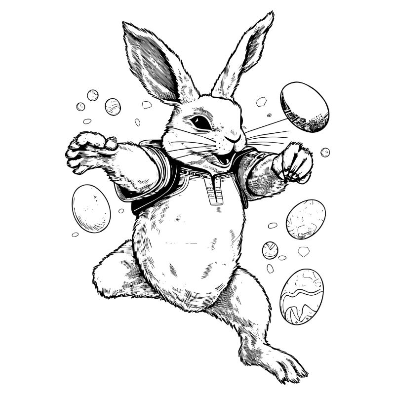 Osterhase black