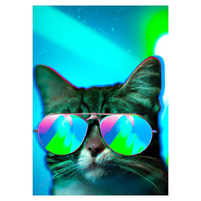 Katze mit Sonnenbrille