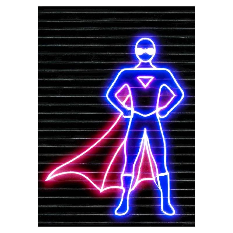 Superhelden Neon