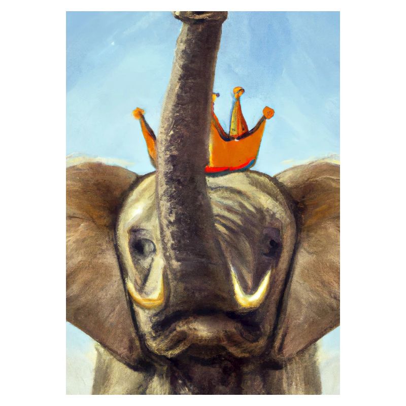 Elefant mit Krone