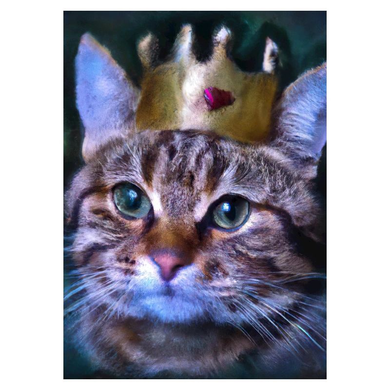 Katze mit Krone