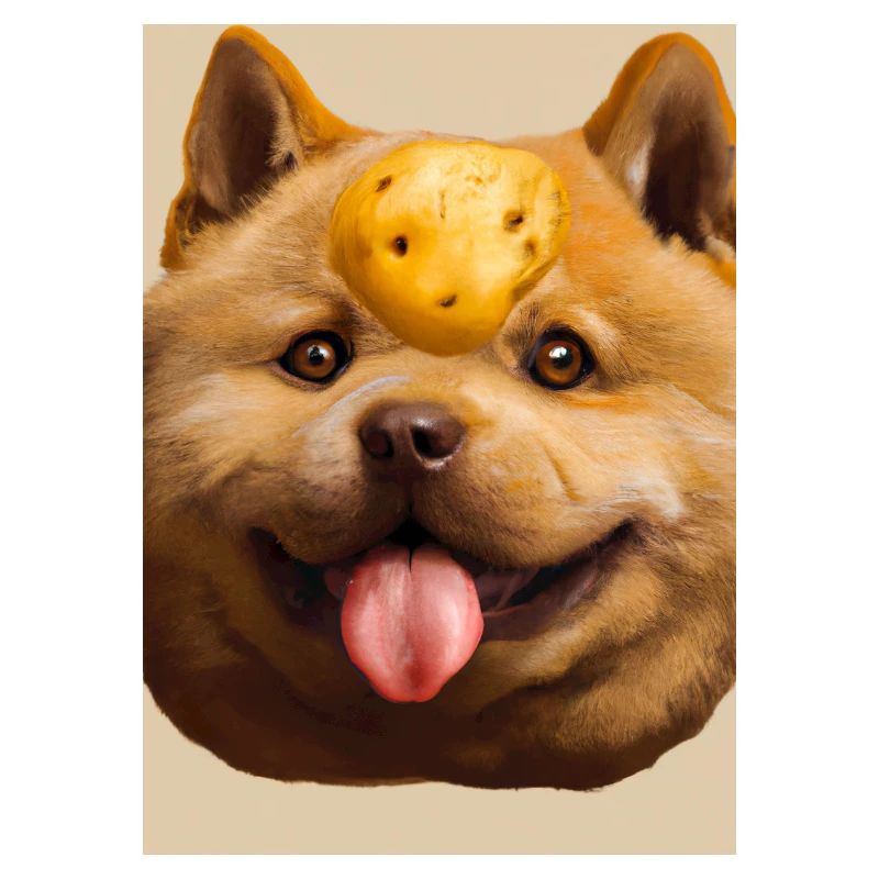 Kartoffel-Hund-Gesicht