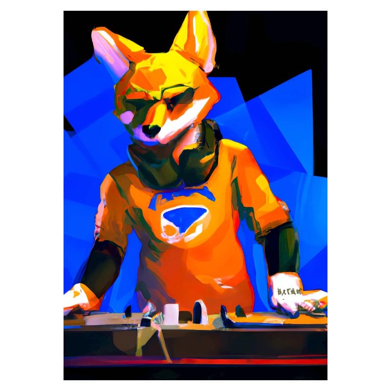 Fox am DJ-Pult