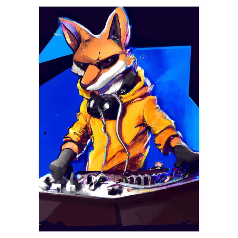 Fox am DJ-Pult