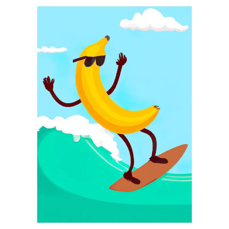 Surfen Banane