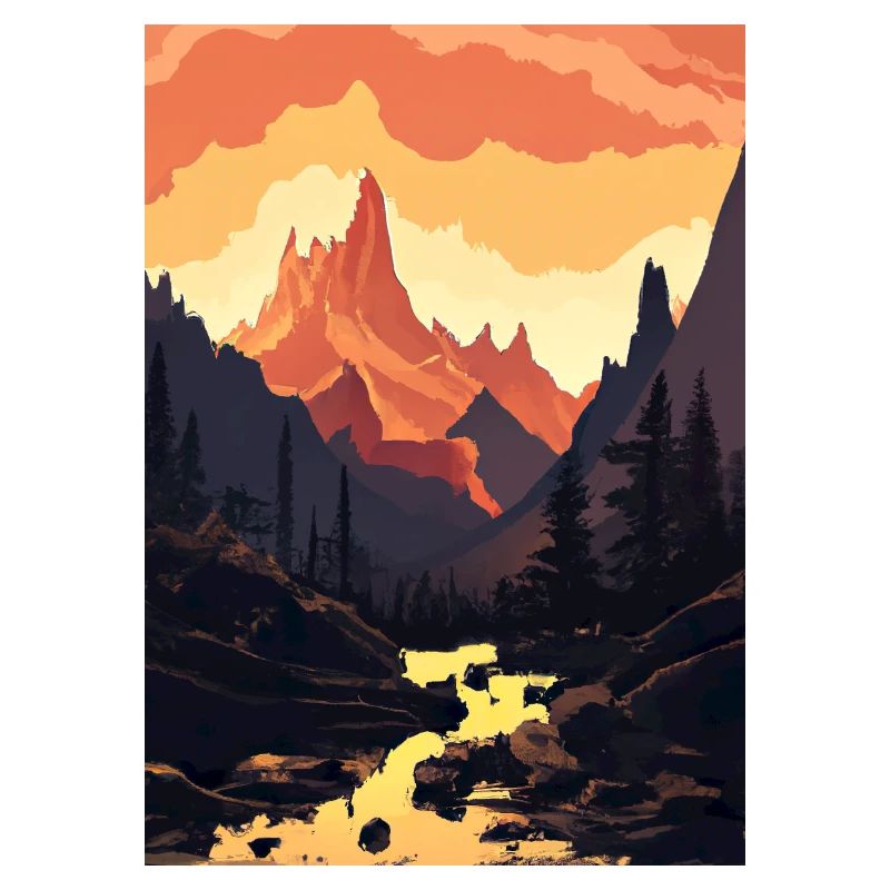 Sonnenuntergang Wald