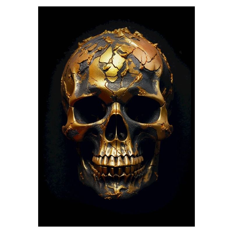 Goldener Schädel