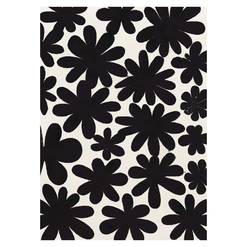 Schwarze Blumen-Muster