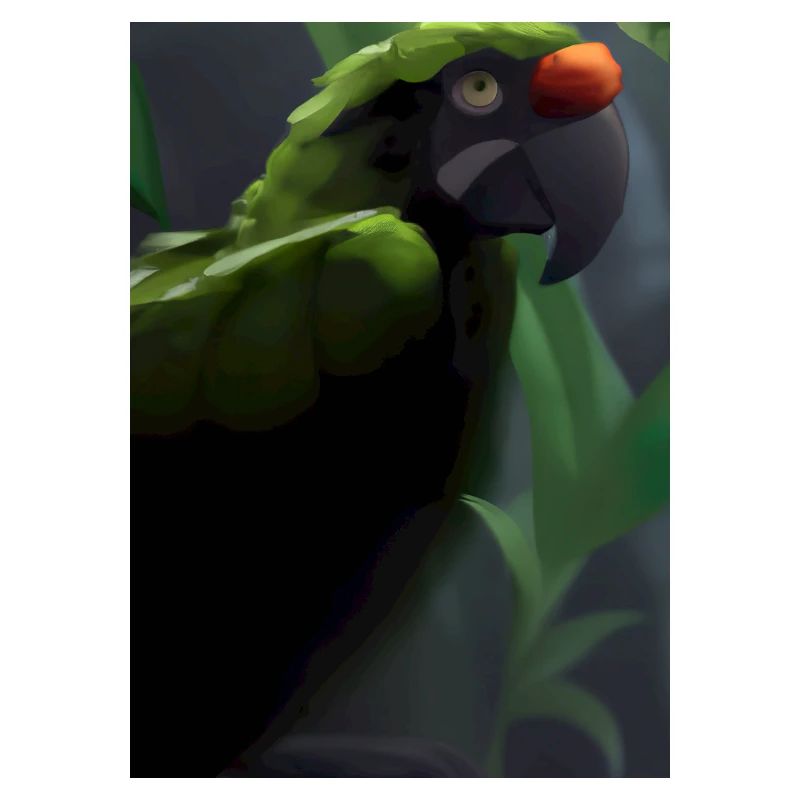 Grüner Dschungelvogel