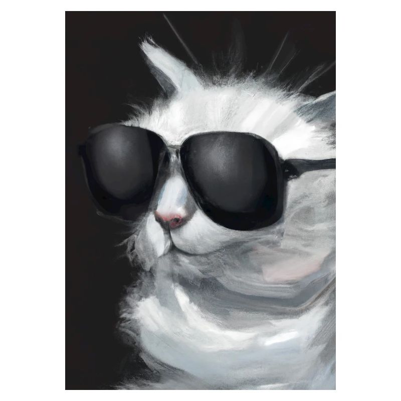 Katze mit Sonnenbrille