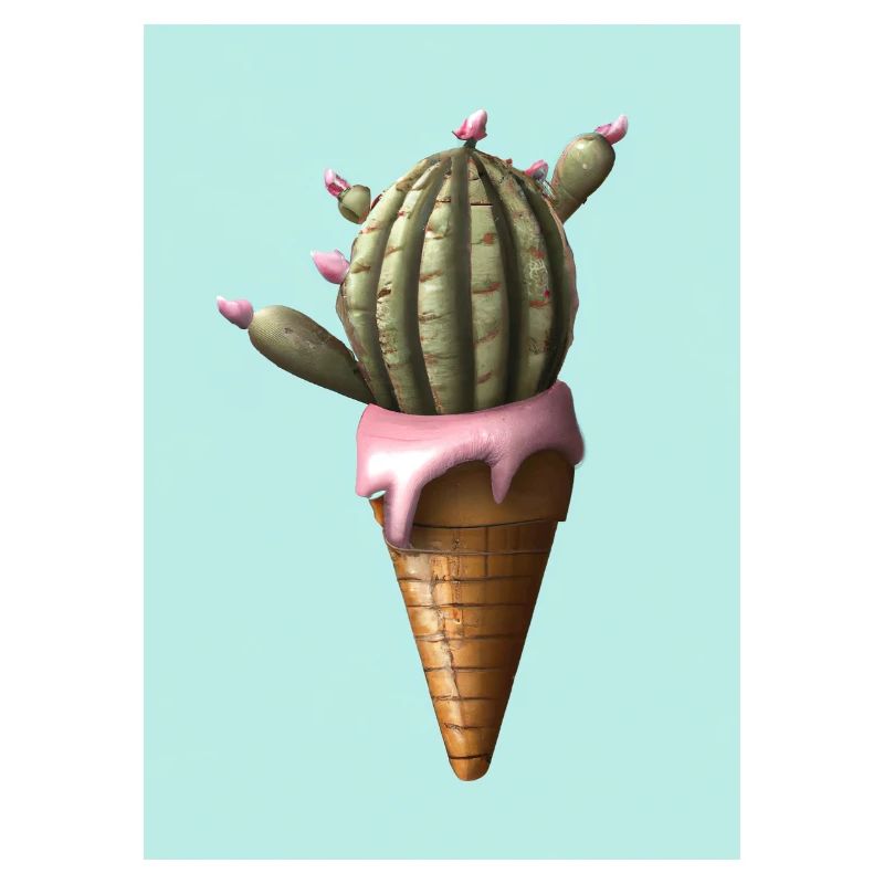 Kaktus-Eiscreme