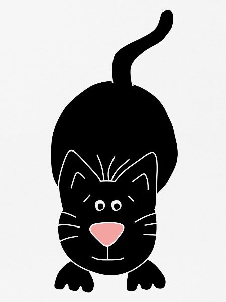 schwarze Katze