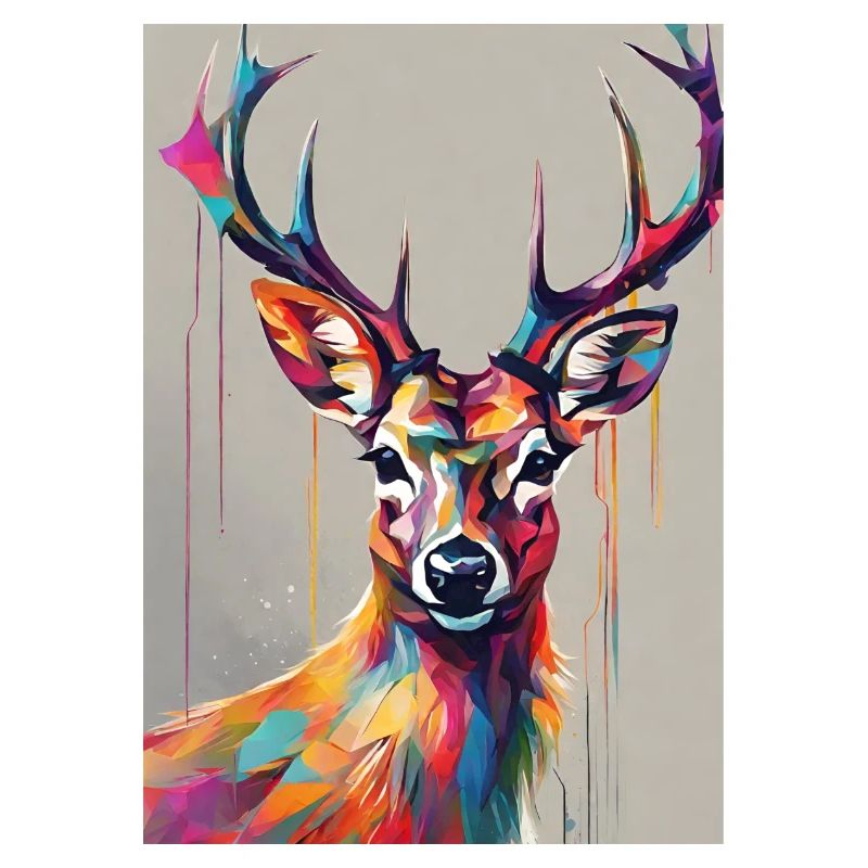 Hirsch bunt