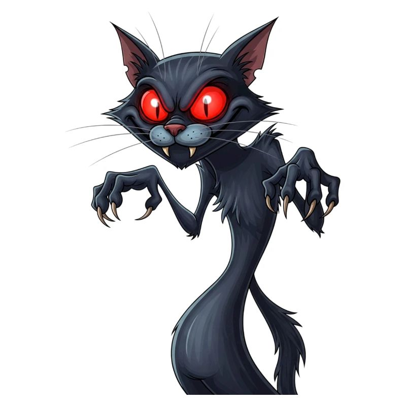 Gruselige Katze