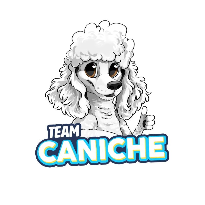 TEAM Pudel - Weiß