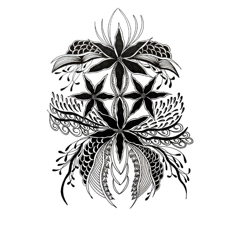 Blumen-Mandala Ornament