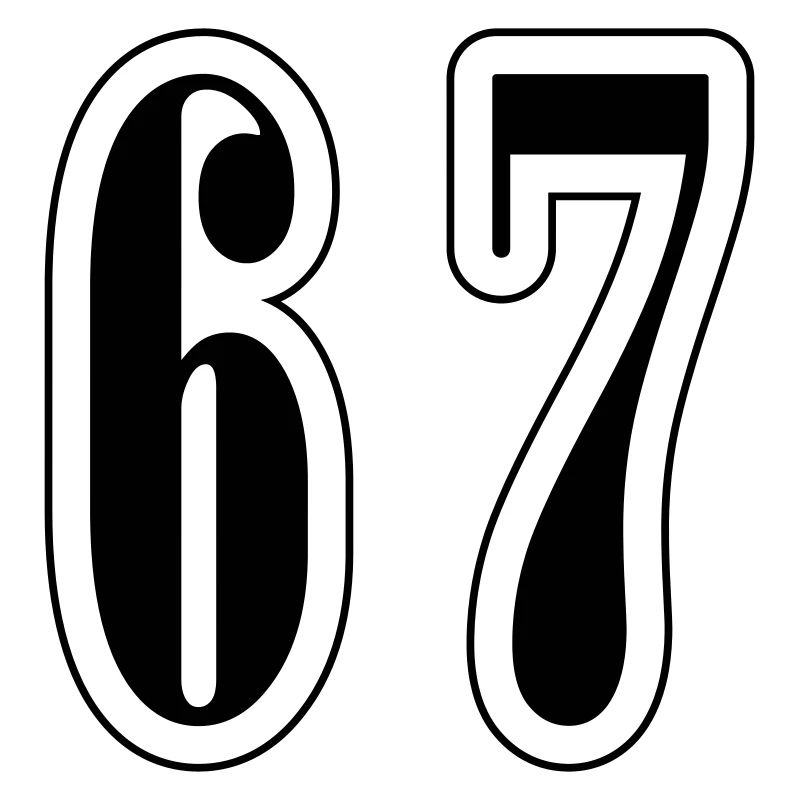 67 Zahl Symbol