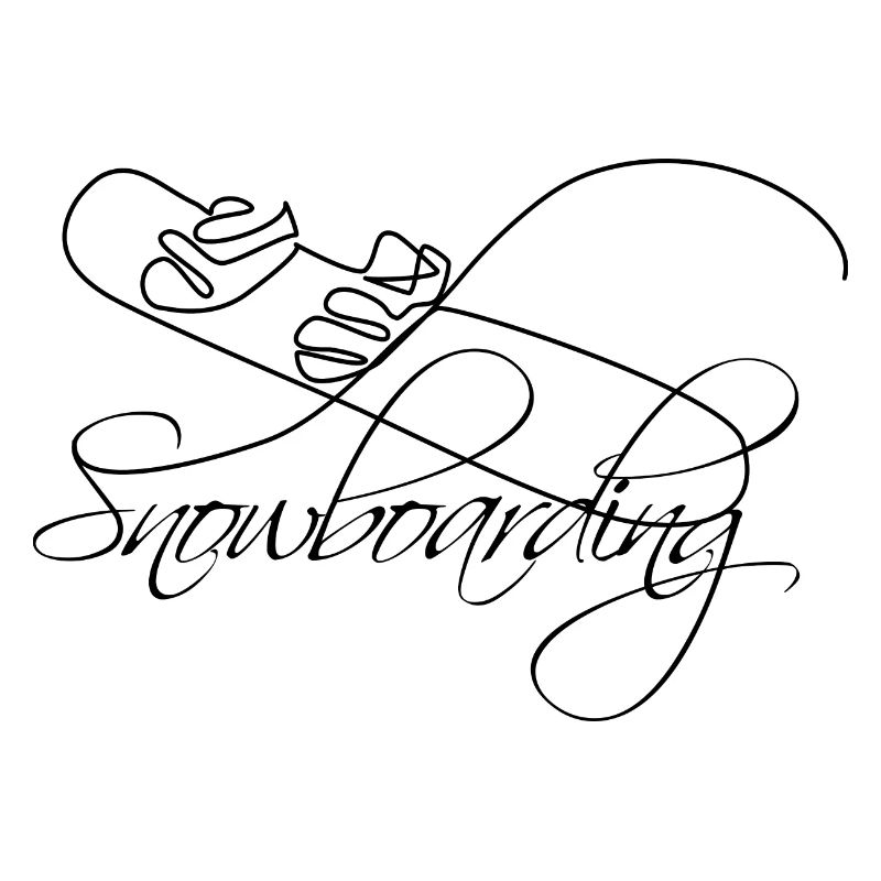 Snowboard Lineart