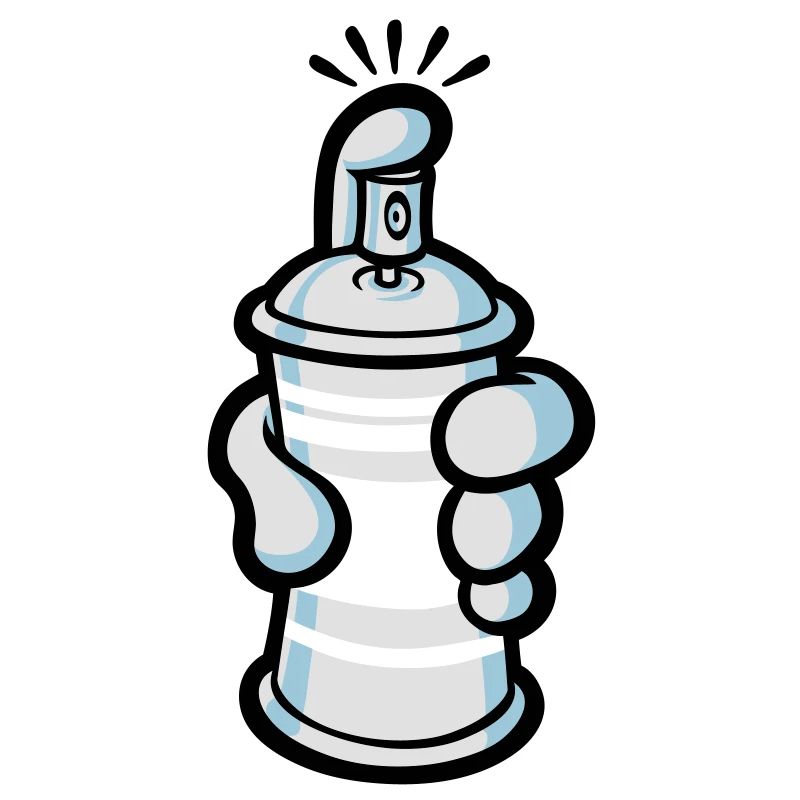 Cartoon paint spray