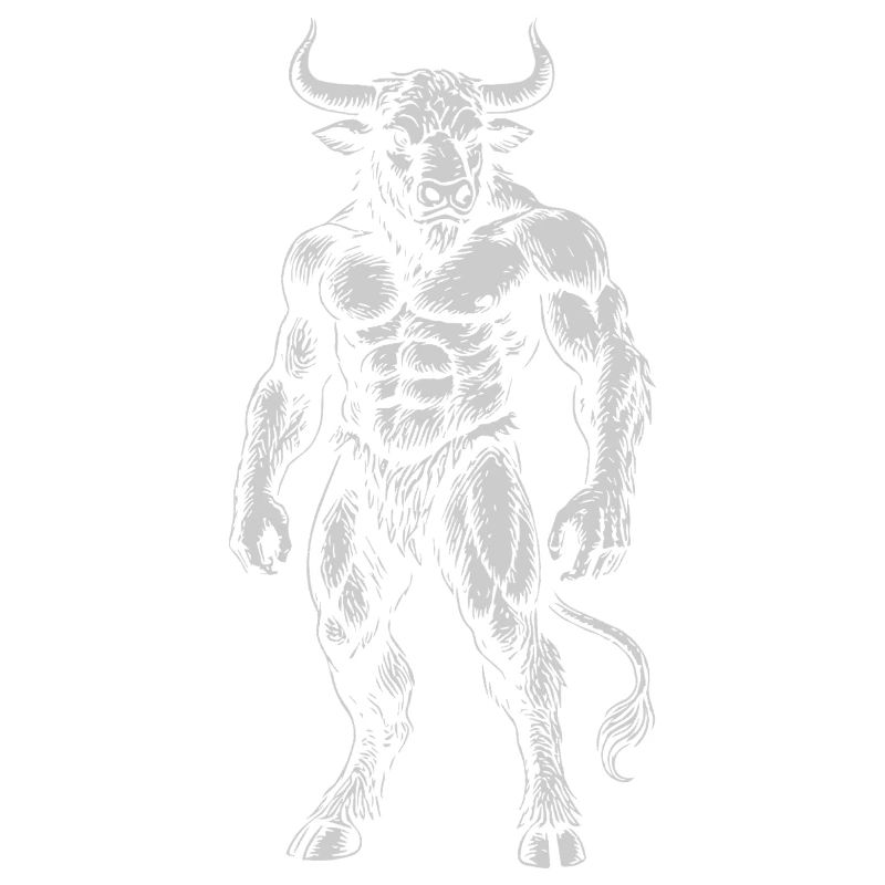 Mythische Minotaurus-Tinte Illustration