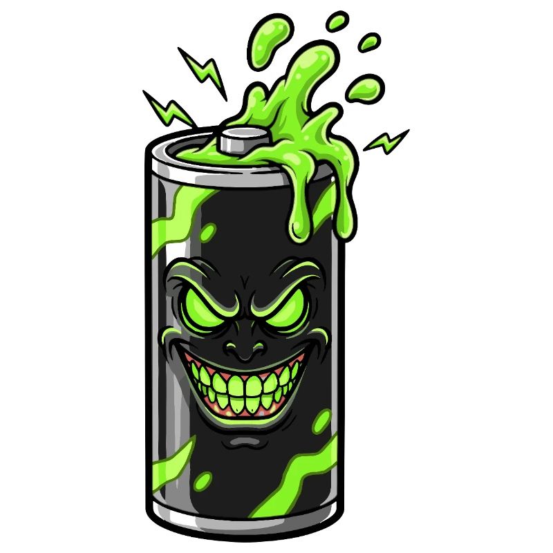 Grimmige Batterie Grüne Akku-Slime